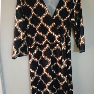 Chic Geometric Patterned Dress By B. Boutique
